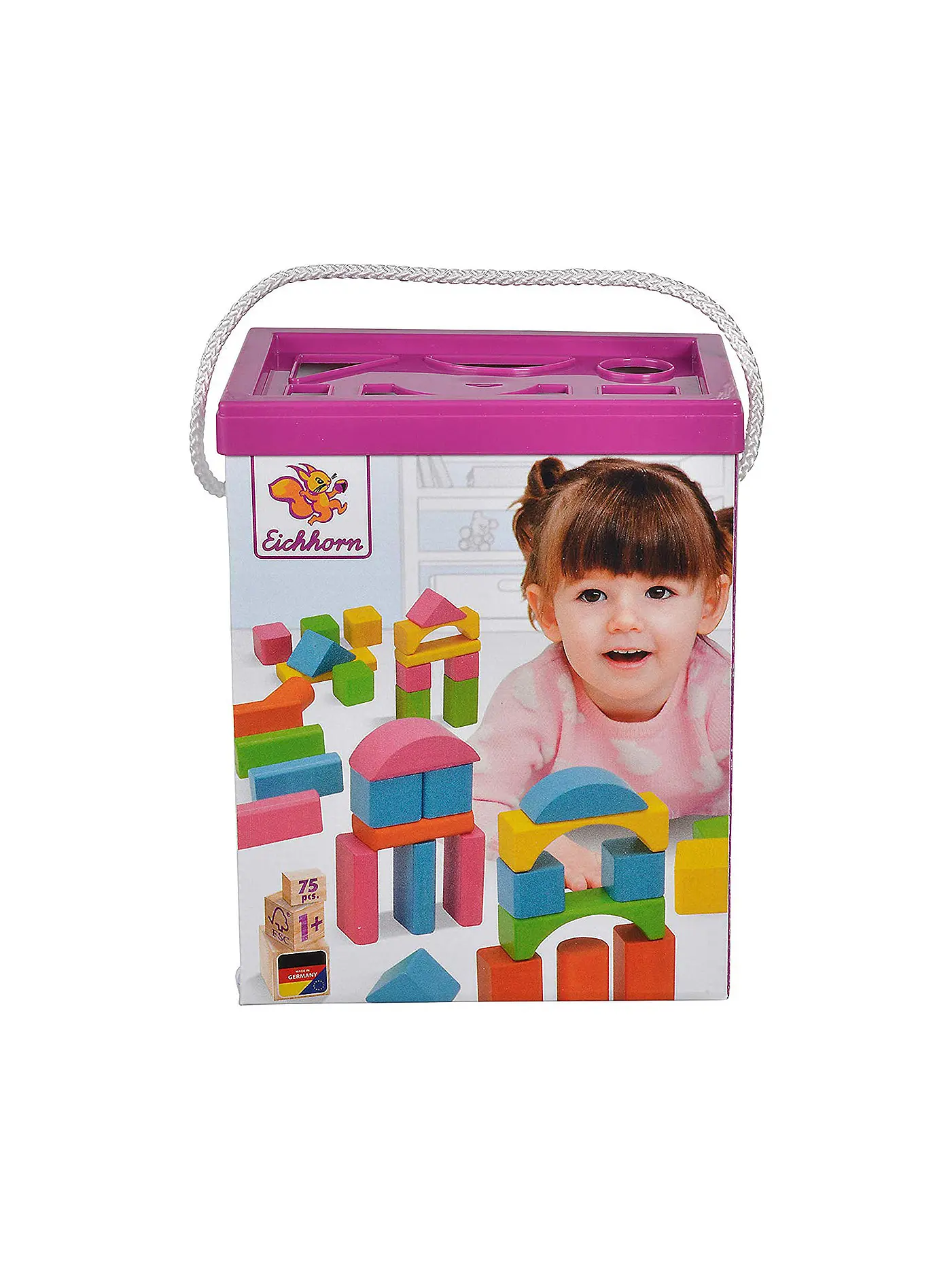 EICHHORN | Bunte Holzbausteine 75-tlg. | 